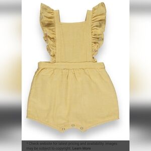 New Vignette Yellow Check Emma Bubble Romper